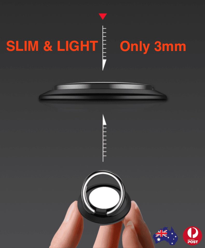 Iring Phone Ring Finger Holder Stand Car Mount Hook For Iphone Ipad Mobile Grip - C- Red.