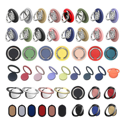 Iring Phone Ring Finger Holder Stand Car Mount Hook For Iphone Ipad Mobile Grip - C- Pink.