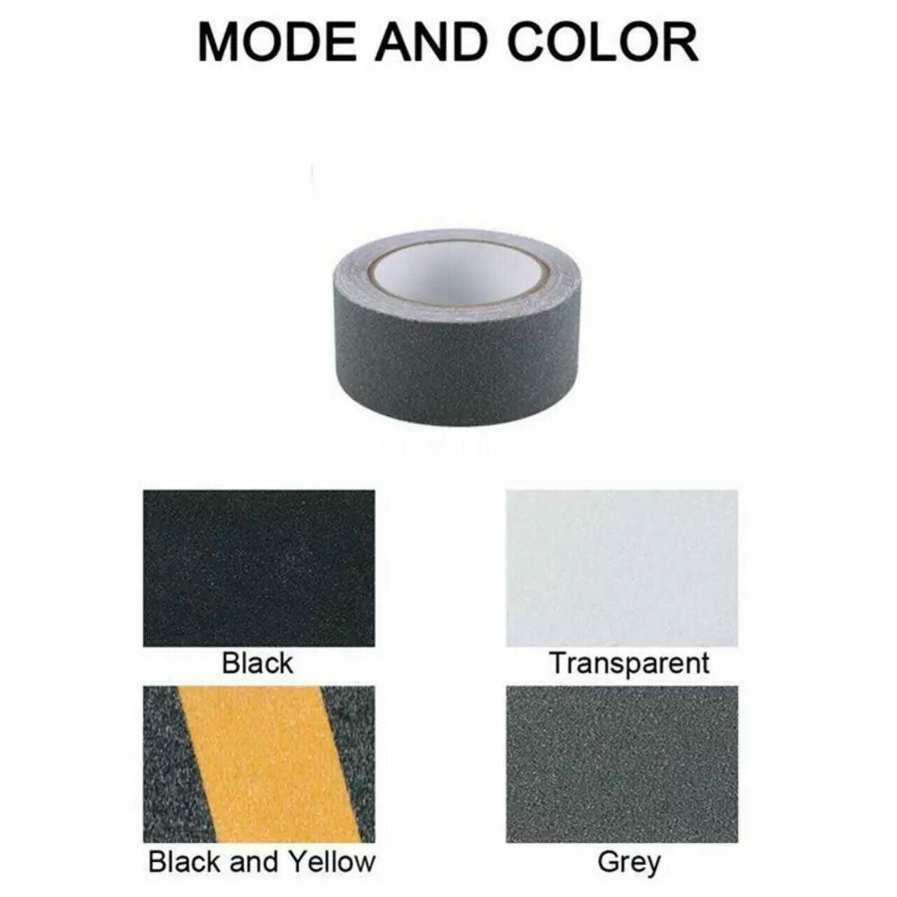 Anti Slip Tape High Grip Adhesive For Flooring Stair Tread - Yellow&Black (2.5cm x 5m)