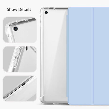 Shockproof Silicone iPad Air 4 Cover with Pencil Slot and Smart Wake - Lavender Grey.