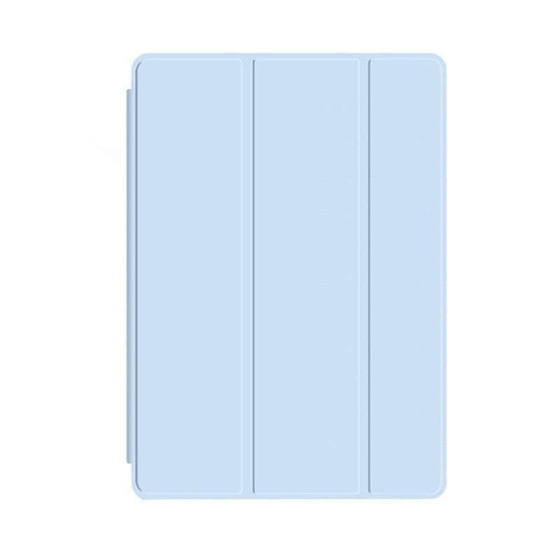 Shockproof Silicone iPad Air 4 Cover with Pencil Slot and Smart Wake - Lavender Grey.