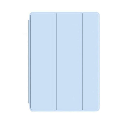 Shockproof Silicone iPad Air 4 Cover with Pencil Slot and Smart Wake - Lavender Grey.