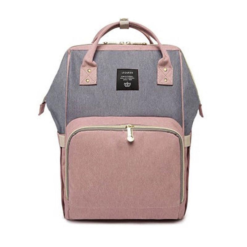 Luxury Multifunctional Diaper Nappy Backpack Maternity Mummy Changing Bag - Tangerine Pink.
