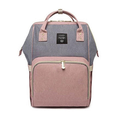 Luxury Multifunctional Diaper Nappy Backpack Maternity Mummy Changing Bag - Tangerine Pink.