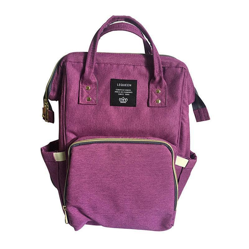 Luxury Multifunctional Diaper Nappy Backpack Maternity Mummy Changing Bag - Tangerine Pink.