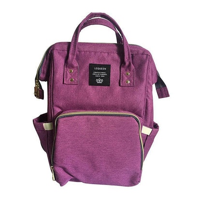 Luxury Multifunctional Diaper Nappy Backpack Maternity Mummy Changing Bag - Tangerine Pink.