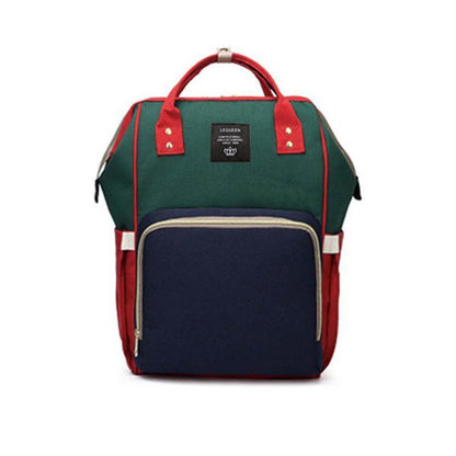 Luxury Multifunctional Diaper Nappy Backpack Maternity Mummy Changing Bag - Tangerine Pink.
