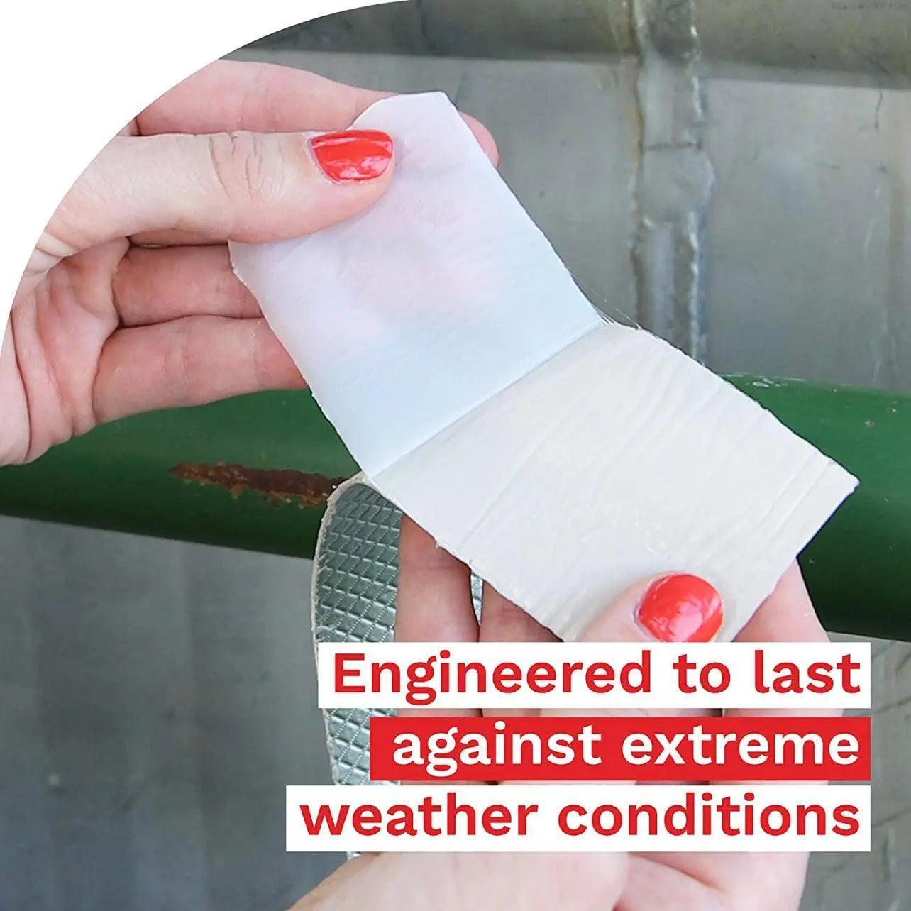 5M Waterproof Tape Butyl Rubber Aluminium Foil Roof Pipe Caravan Repair Flashing - 10cm* 5m* 1 Unit.