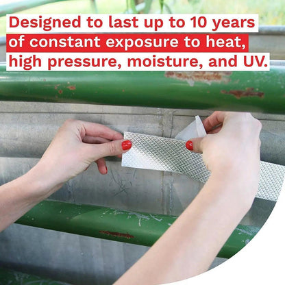 5M Waterproof Tape Butyl Rubber Aluminium Foil Roof Pipe Caravan Repair Flashing - 10cm* 5m* 1 Unit.
