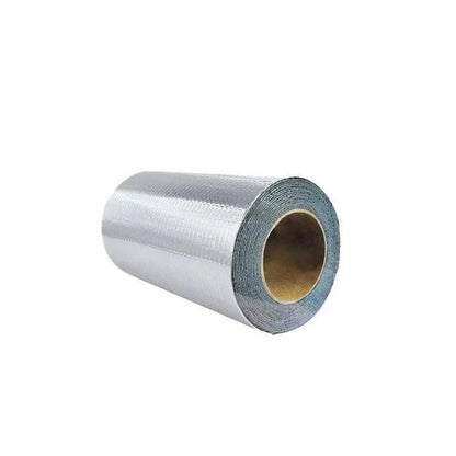 5M Waterproof Tape Butyl Rubber Aluminium Foil Roof Pipe Caravan Repair Flashing - 10cm* 5m* 1 Unit.
