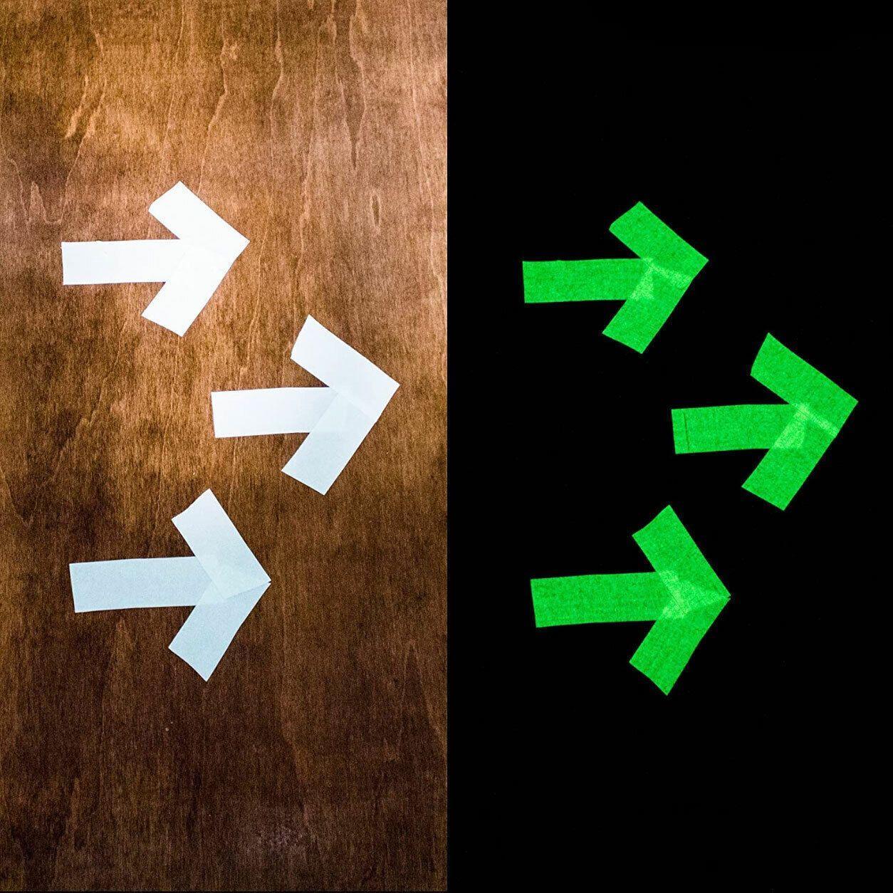 2cm x 3m Glow in the Dark Fluorescent Tape Self-Adhesive Strip for Marking and Decor - Blue Green 2cm*3m