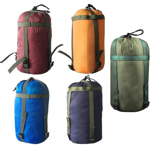 Camping Sleeping Bag Compression Sack Waterproof Outdoor Storage Bag - Lake Blue.