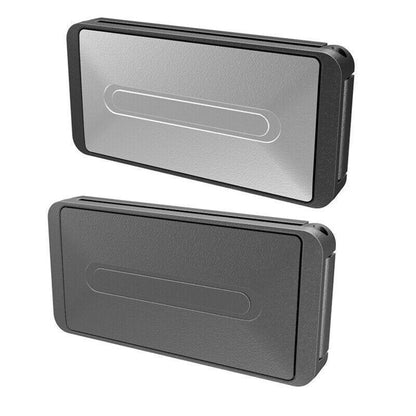 2X Car Shoulder Strap Positioning Clip Buckle Adjuster for Driving Comfort - Black.