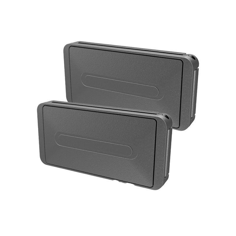 2X Car Shoulder Strap Positioning Clip Buckle Adjuster for Driving Comfort - Black.