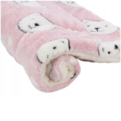 S Size Puppy Dog Cat Cushion Mattress Blanket Bed Soft Warm Pet Pad Winter Kennel House - Navy Cat