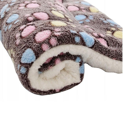S Size Puppy Dog Cat Cushion Mattress Blanket Bed Soft Warm Pet Pad Winter Kennel House - Navy Cat
