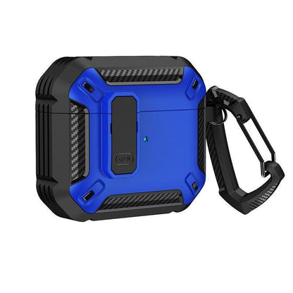 For Apple AirPods pro and pro2 Case Armor Earphone Heavy Duty Shockproof Cover - Black&Green For Airpods Pro.