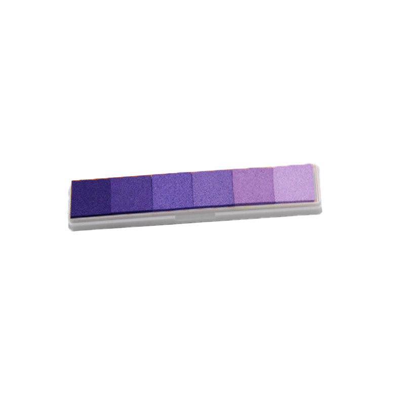 Gradient Color Ink Pad Inkpad Rubber Stamp Water Based Diy Finger Print 10 Colours - S3 Brown