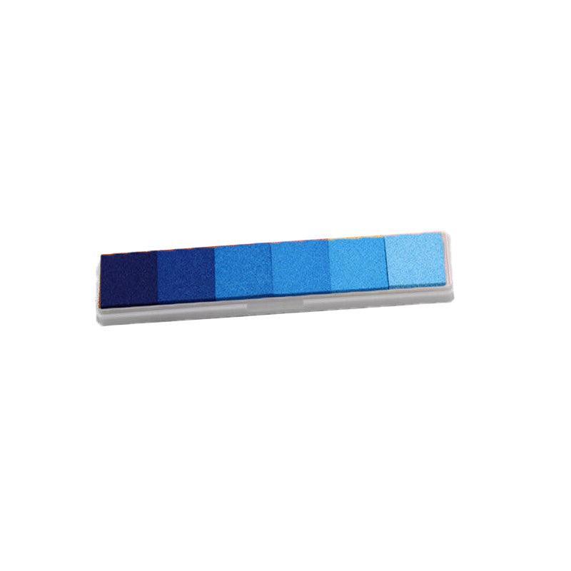 Gradient Color Ink Pad Inkpad Rubber Stamp Water Based Diy Finger Print 10 Colours - S3 Brown