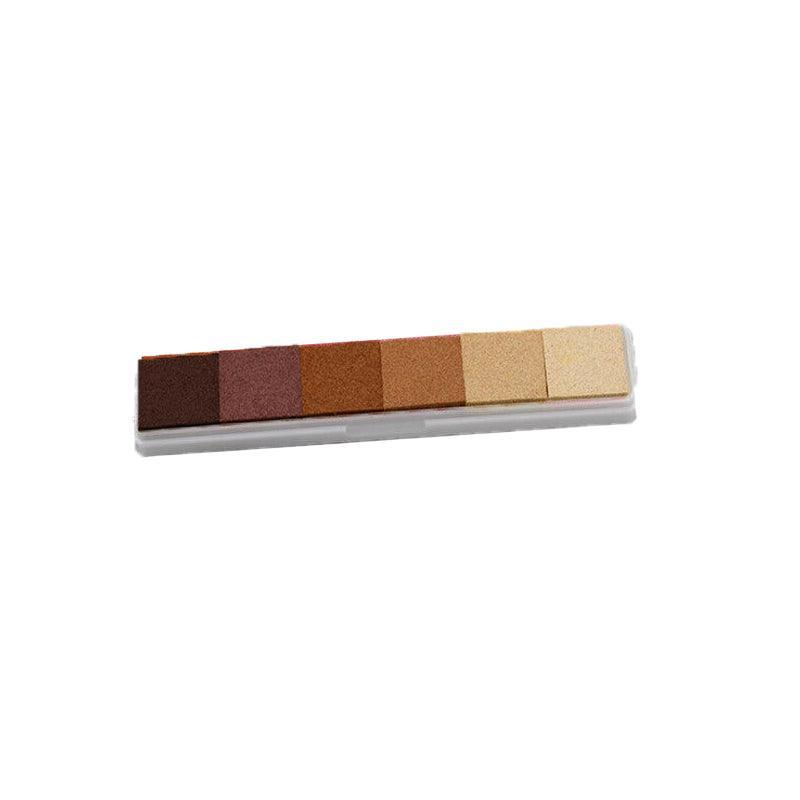 Gradient Color Ink Pad Inkpad Rubber Stamp Water Based Diy Finger Print 10 Colours - S3 Brown