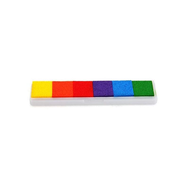 Gradient Color Ink Pad Inkpad Rubber Stamp Water Based Diy Finger Print 10 Colours - S3 Brown