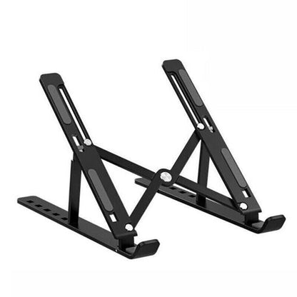 Adjustable Laptop Stand Portable Aluminum Alloy Desktop Holder for 11 to 17.3 Inch - Sliver.