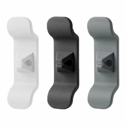 Cord Organizer Wrap Holder 4pcs Kitchen Appliance Cable Winder Adhesive Clip - 2PCS White+2PCS Black.