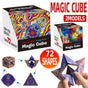 Variety Changeable Magnetic Magic Cube 3D Hand Flip Puzzle Anti Stress Toys Gift - Colourful Pattern.
