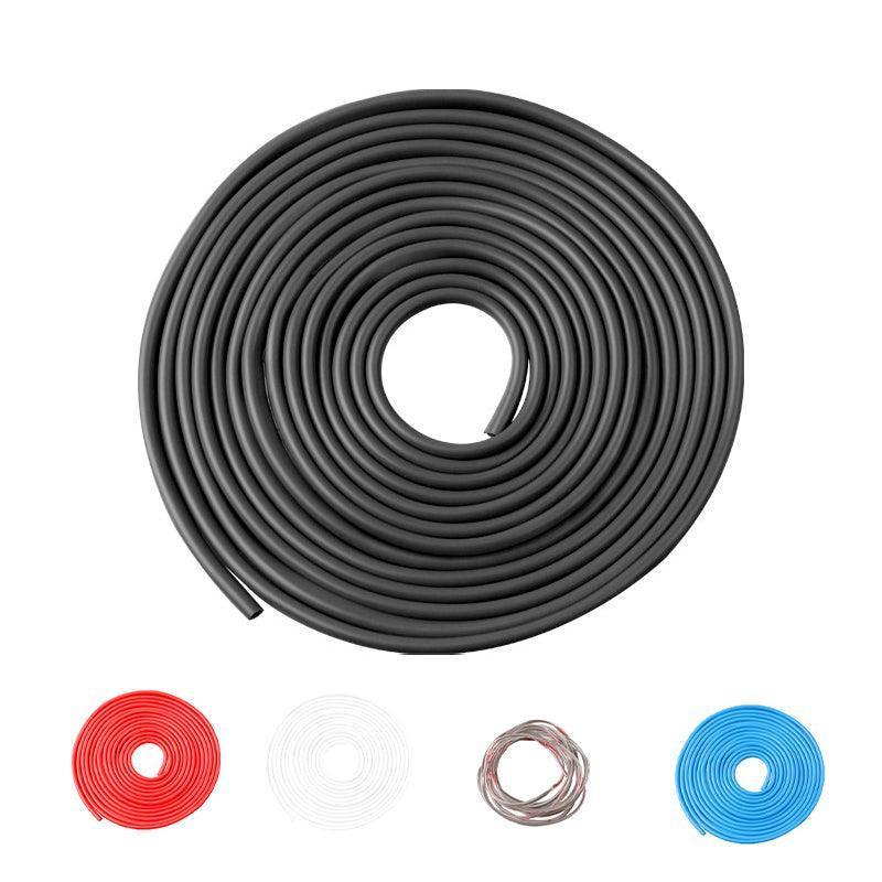 5m Car Door Edge Protector Strip Anti-Scratch Protection Rubber Trim Seal - Black.