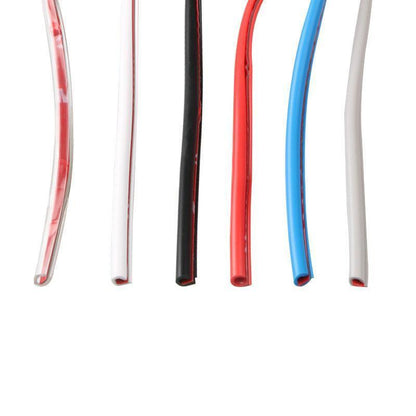 5m Car Door Edge Protector Strip Anti-Scratch Protection Rubber Trim Seal - Black.