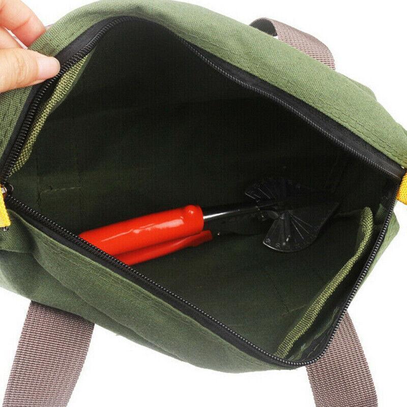S/M/L Waterproof Tool Bag Portable Storage Toolkit Hand Heavy Case Canvas Duty - S(30*12*18CM).