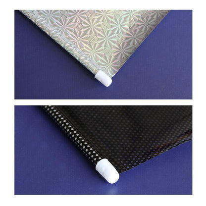 Black Roller Blinds Suction Cup Sunshade Blackout Curtains Car Home Window Curtains - 58 X 125 CM