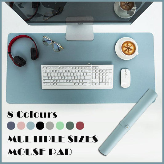 Large Leather Gaming Mouse Pad Waterproof Desk Keyboard Mat 120 x 60cm - Light Green.