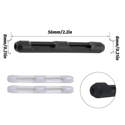 Silicone Eyeglasses Temple Hook Anti Slip Ear Grip Tips Holder for Glasses Spectacles - Transparent 1pair