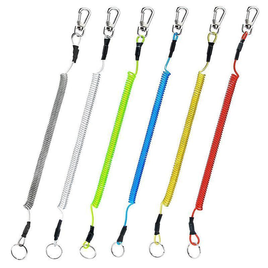 6X Fishing Lanyards Boating Ropes Kayak Secure Pliers Lip Grips Tackle Fish Tool - Black.