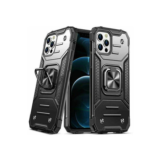 Shockproof Ring Case For iPhone 14 Plus Blue/Black/Red - Blue.