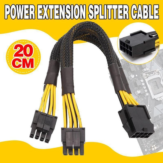 8Pin ATX 12v CPU EPS Power Extension Splitter Cable Adapter Motherboard copper.