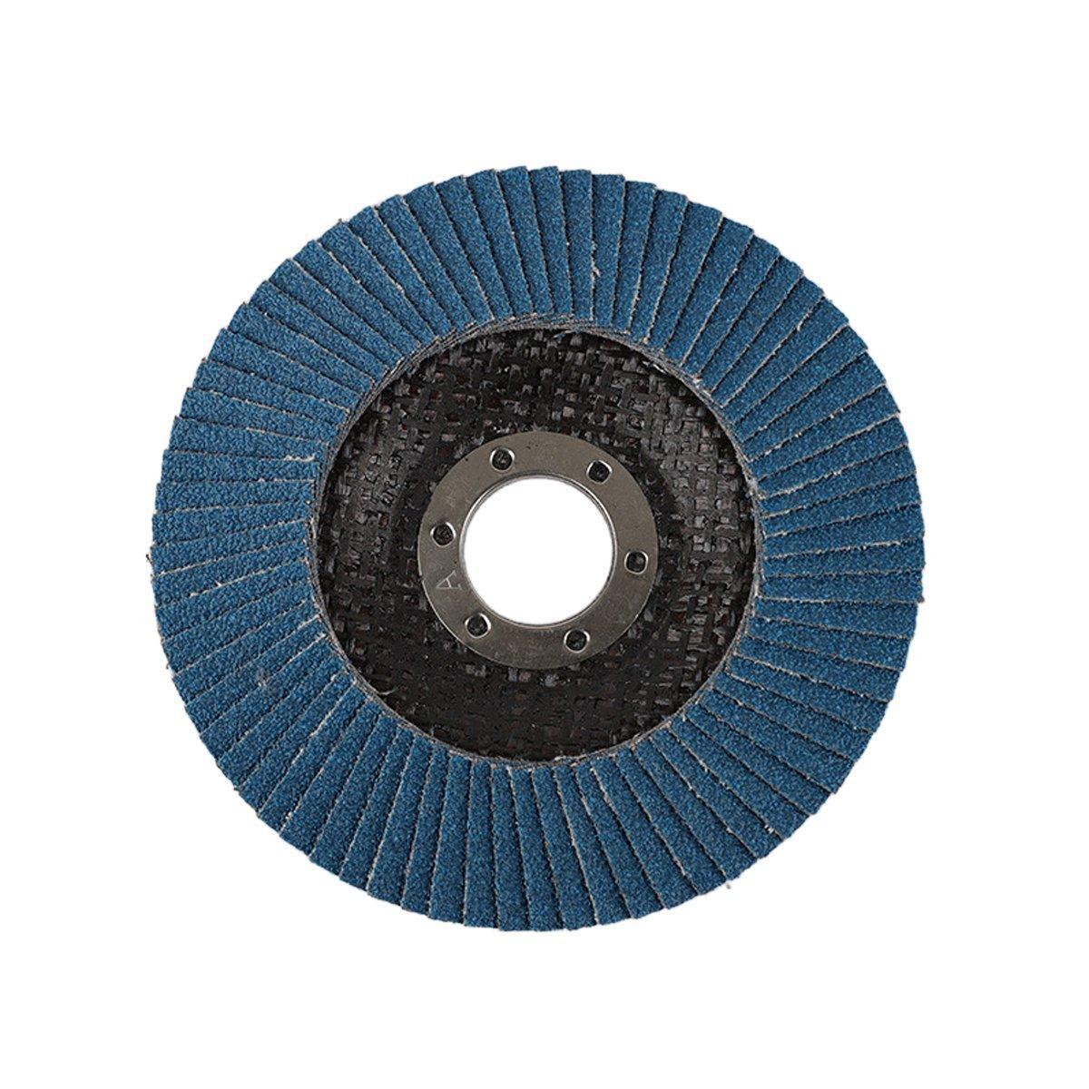 10pcs Flap Disc 40/60/80/120 Grit Angle Grinder Wheel Set Durable Sanding Tool - 40 Grit.