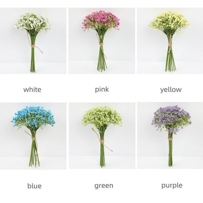16pcs Artificial Foam Full Star Flowers Wedding Bouquet Home Decor Simulation - Pink