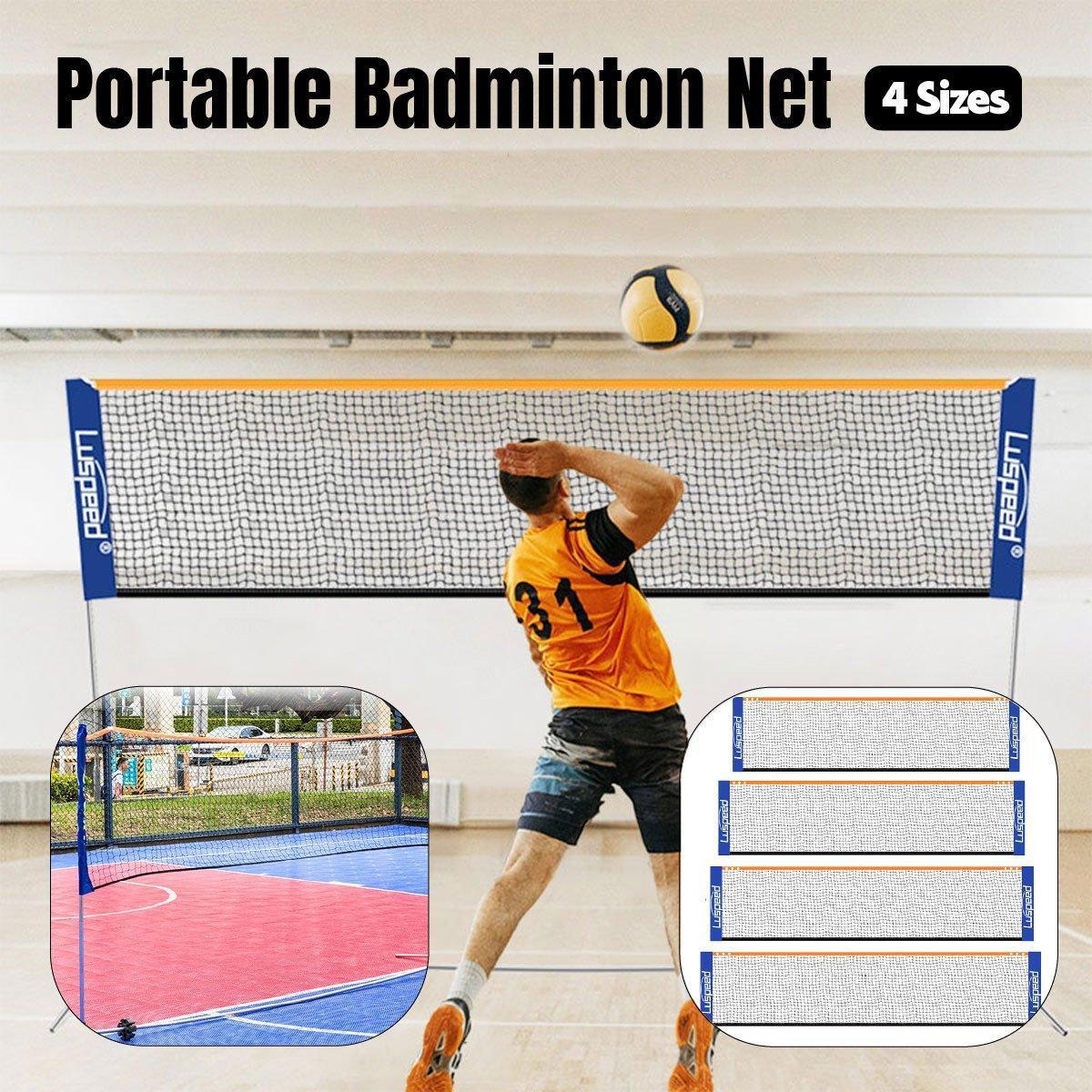 Portable Outdoor Badminton Net Set Easy Setup Adjustable Height Sports Equipment - 3.1M.