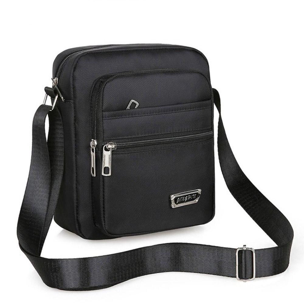 Mens Crossbody Shoulder Bag Travel Messenger Bag Casual Handbag for Boys and Men - Green-4 zippers