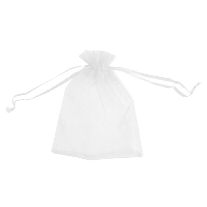 50 pcs Organza Bag Sheer Bags Jewellery Wedding Candy Packaging Sheer Bags 7*9 cm - Black/50PCS