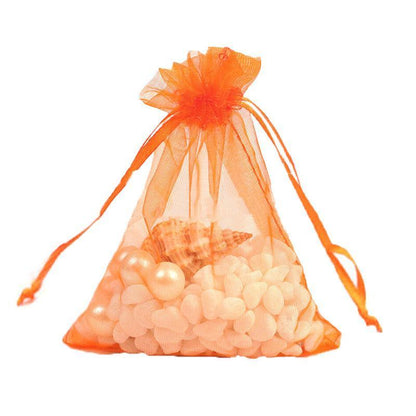 50 pcs Organza Bag Sheer Bags Jewellery Wedding Candy Packaging Sheer Bags 7*9 cm - Black/50PCS