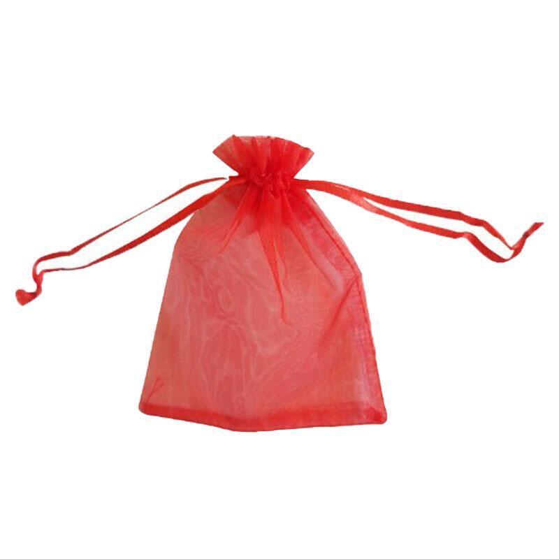 50 pcs Organza Bag Sheer Bags Jewellery Wedding Candy Packaging Sheer Bags 7*9 cm - Gold/50PCS