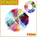 50 pcs Organza Bag Sheer Bags Jewellery Wedding Candy Packaging Sheer Bags 7*9 cm - Fruit Green/50PCS