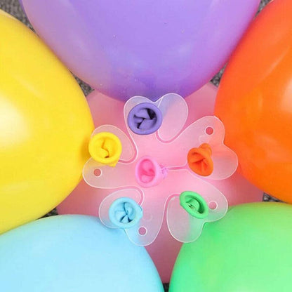 Balloon Clips H V Clip Tie Filled Helium Air Balloons Wedding Party Decoration - 50X Round shaped