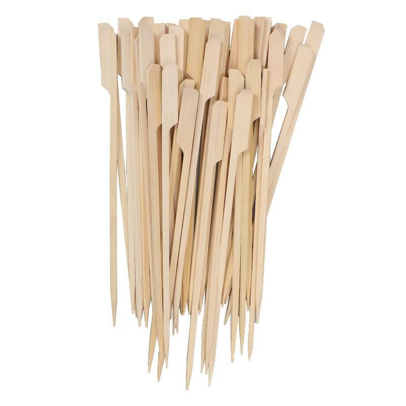 Bamboo Wooden Catering Paddle Skewers Disposable Finger Food Cocktail BBQ.