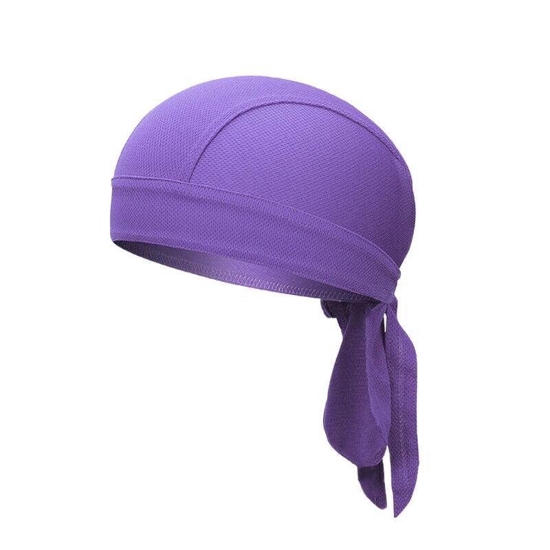 Durag Bandanna Cap Cycling Head Wraps Skull Cap Scarves Caps Motorcycle Sports - Pink