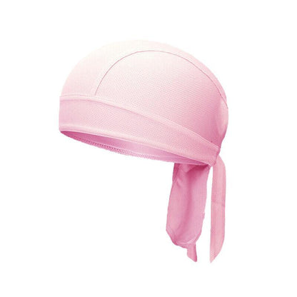Durag Bandanna Cap Cycling Head Wraps Skull Cap Scarves Caps Motorcycle Sports - Pink