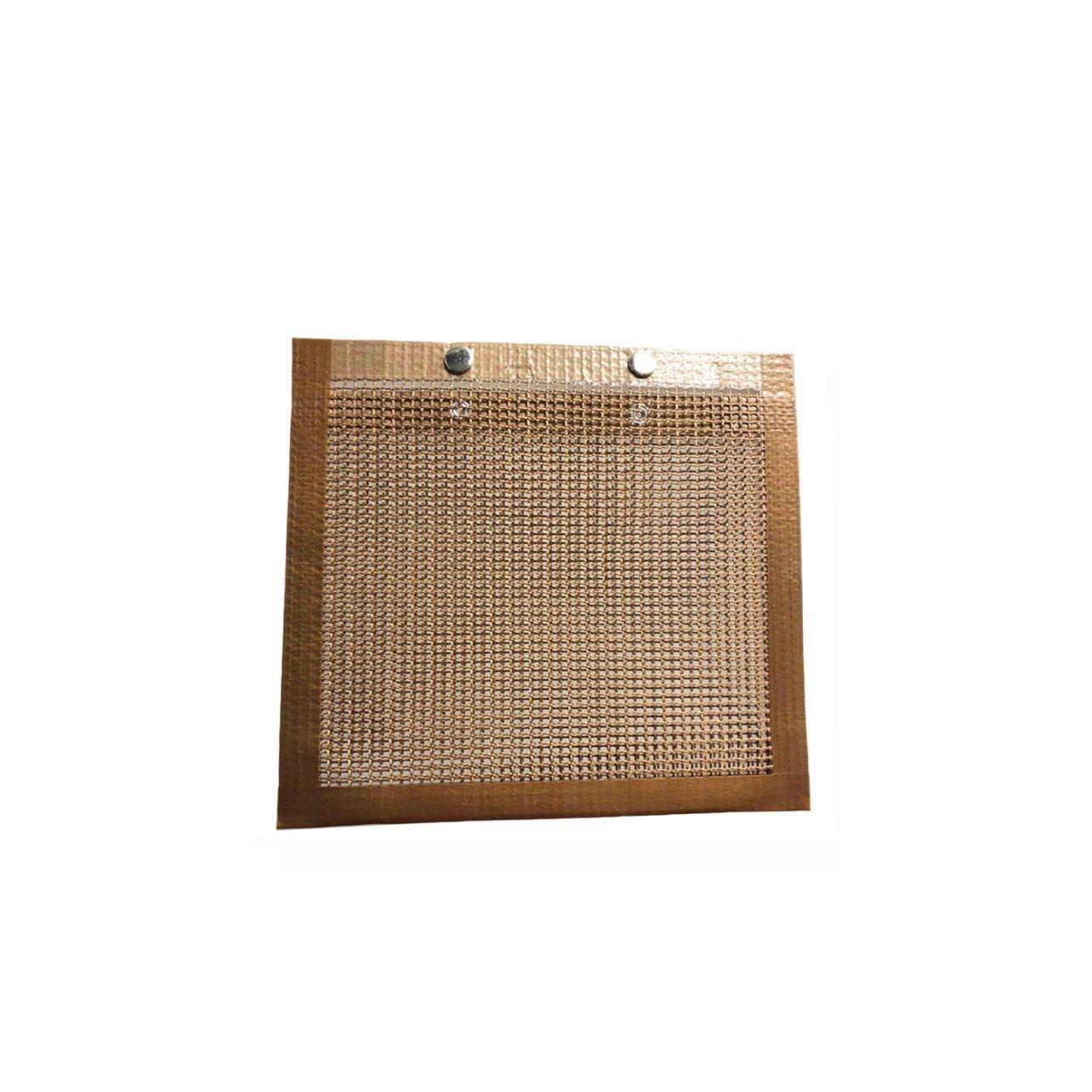 24x14CM BBQ Grilling Mesh Reusable Bag Outdoor Camping Barbecue Grill Mats Cooking Pads - Black